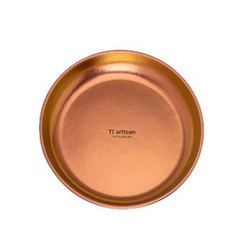 Ti artisan Titanium Plate Camping Picnic Tableware 27fl oz Cooking Utensils Extremely Light Dishes Bowl 110g (TA8220CP)