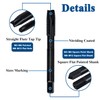 Bestgle 7 Pcs Straight Flute Tap Set Thread Taps HSS
