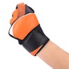 Kids Children Goalkeeper Glove NOn Slip Latex Soccer Finger Gloves(Orange