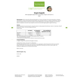 Sanct Bernhard Enzyme 90 Capsules 1 x 58 g)