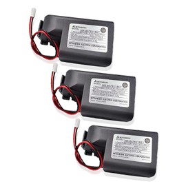 ﹙▷ 3 Pcs ◁﹚MR-BAT6V1SET 6V 1800mAh 2CR17335A Battery for 2CR17335A WK17 for MR-J4 PLC