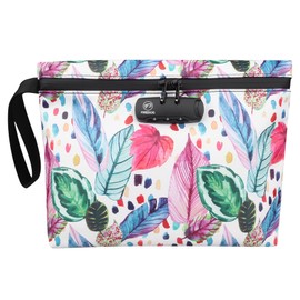 FIREDOG Printed Smell Proof Bags with Combination Lock, Carbon Lined Odor Proof Stash Bag Case Container for Travel Storage (10.8"x8.8")