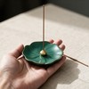 3.54” Cute Ceramic Incense Holder, Portable Ceramic Incense Stick Holder,