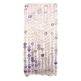 BEADIA abalorio redondas de fluorita morada natural facetadas para hacer joyas, 2-2,5 mm, 38 cm
