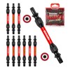 Geinxurn 10Pieces T20-T25 Impact Double End Screwdriver Bit Set, 2.56
