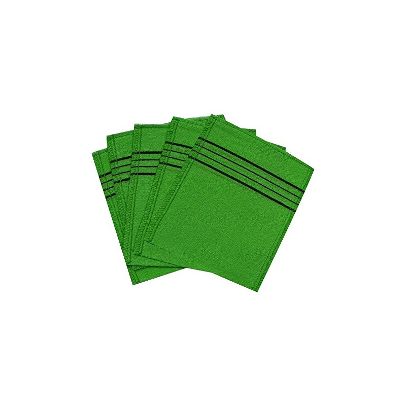 5Pcs Exfoliating Scrub Bath Mitten massage Italy Towel - (Made