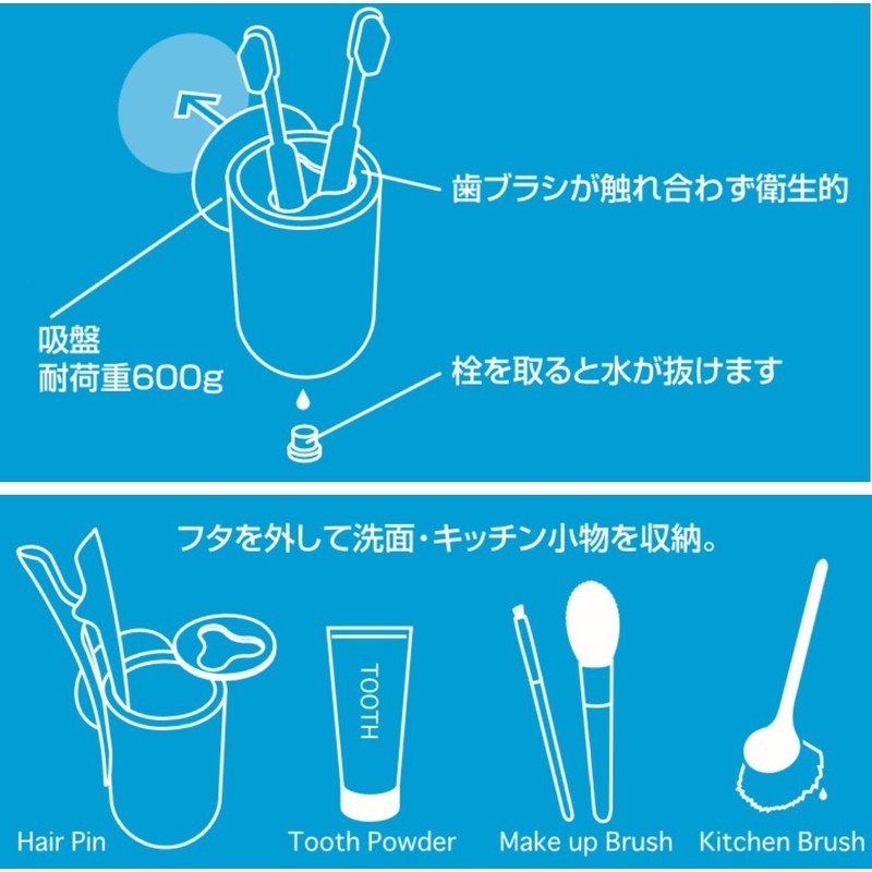 SANEI はぶらしおき ラバートゥースブラシスタンド 壁付けタイプ ホワイト PW6820-W4