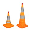 70CM Foldable Traffic Cone - Orange | Reflective Collapsible Safety