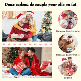 YELUWA Magnetic Couple Bracelet for Connected Couples, Partner Bracelets Heart Magnetic Christmas Gifts for Men Women Gifts Couple Bracelet Wedding Anniversary Gift For Him FR, Stainless Steel, Bead