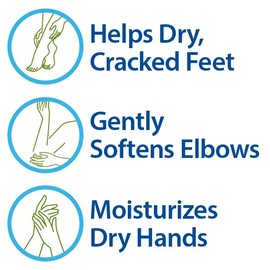 Globe (2 Pack Urea Cream 40% - (4 oz) Intensive Hydration for Dry and Cracked Heels, Feet, Hands, Elbows and Knees - Callus Remover for Women - Helps Athletes Foot - Foot Odor - Total 8 oz