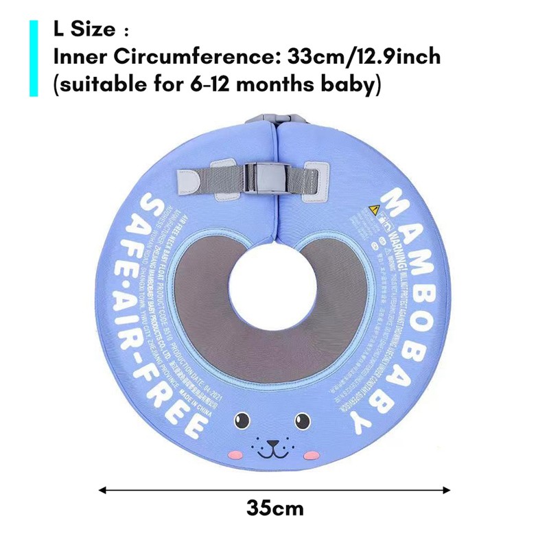 Baby Swimming Neck Ring Non Inflatable Ergonomic Thick Adjustable Baby