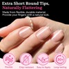 Qiek Short Oval Fake Nail Tips - 15 Sizes 240