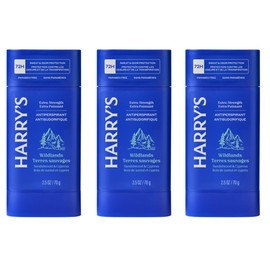 Harry's Extra-Strength Antiperspirant - Odor & Enhanced Sweat Control Antiperspirant for Men - Wildlands, Pack of 3