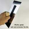 BANCOO Flat Head Stainless Steel Trowel - Super Elastic Ultra-Thin