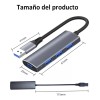 Jeeyee Adaptador Usb Hub Usb 4 Puerto Usb 3.0 5gbps