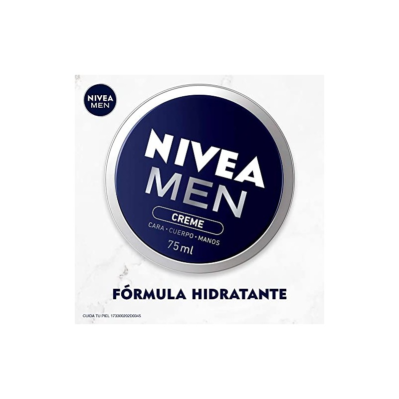 Nivea Men Creme 75ml Crema Humectante Multipropósito Cuerpo Rostro Manos