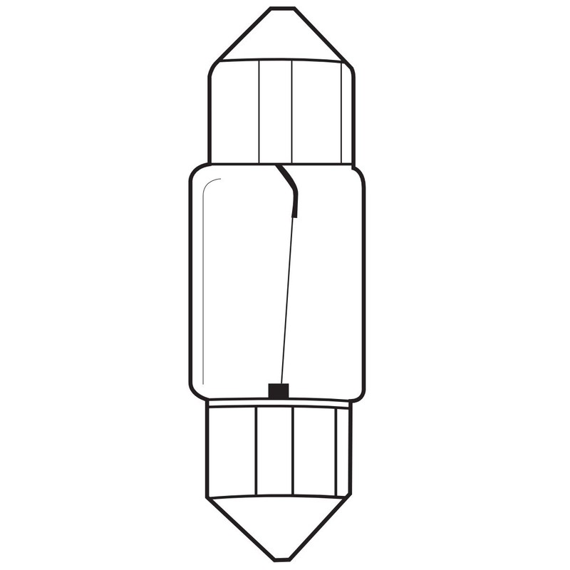 10x BREHMA C21W Festoon 21W 12V SV8.5-8 43 mm 15