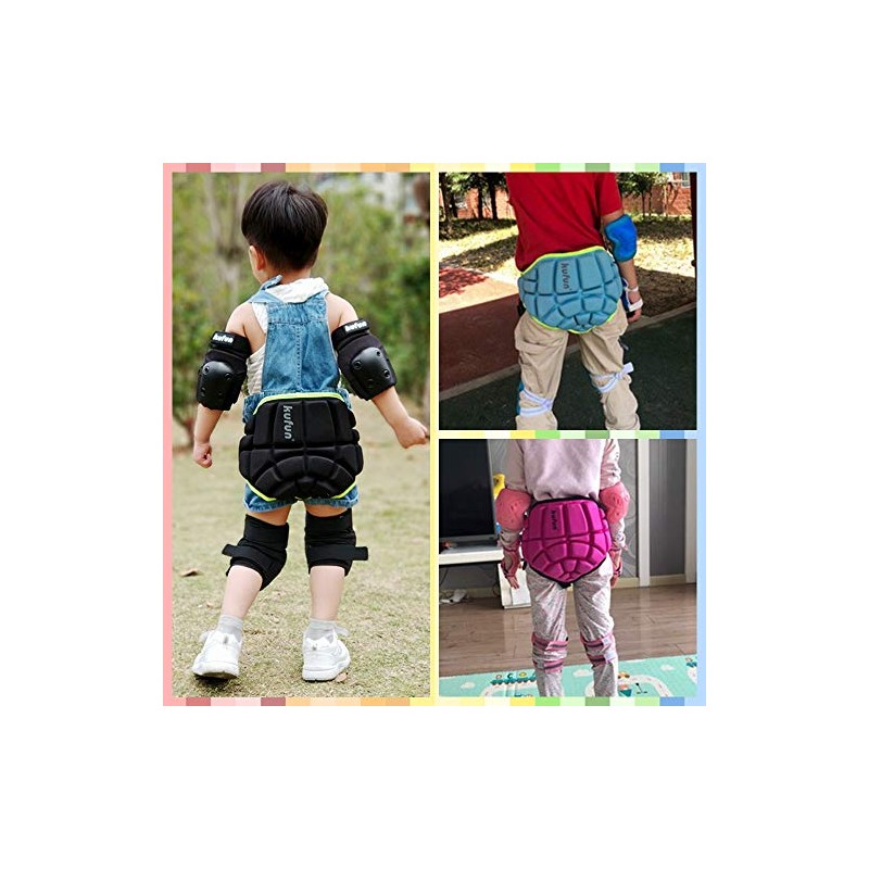 kufun Skateboard Hip Protector for Kids, Adjustable, 3-10 Years, Butt,