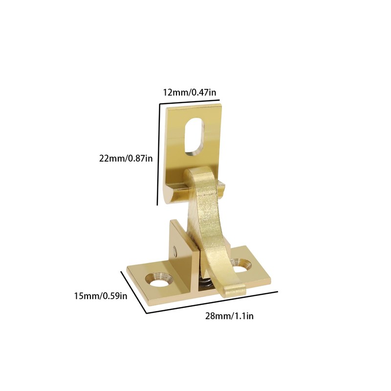 eMagTech 4Pcs Pure Brass Bird Latches with Screws Window Elbow