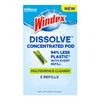 Windex Dissolve Concentrated Pods, Multisurface Cleaner, 3 Concentrated Dissolvable Refill