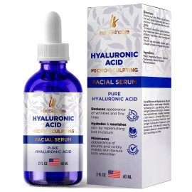 InstaskinCare Hyaluronic Acid Serum  2oz - Anti-Aging Face & Lips -Hydrating & Wrinkle Reducer
