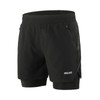 ARSUXEO Men's 2 in 1 Active Running Shorts with 2