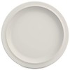 Ornamin Flat Plate Diameter 26 cm White Melamine (Model 504)