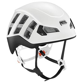 PETZL Meteor, Casco da Arrampicata E Alpinismo Unisex Adulto, Bianco Nero, S/M