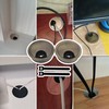 RDEXP Zinc Alloy Tidy Wire Hole Cover Desk Cable Grommet