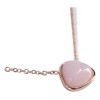 Luckyly Collares Mujer Acero Inoxidable - Cuarzo Rosa