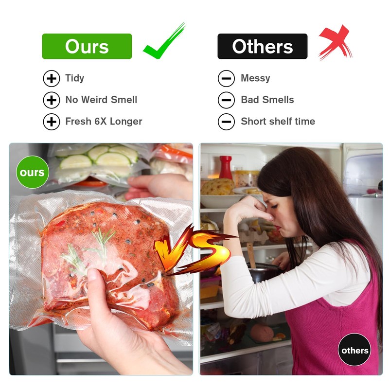 YIERRY 120W Power Vacuum Sealer for Food, Food Sealer Machine