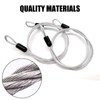 Neyared 2PCS Wire Lightweight Bike Lock Cable, Double Loop Steel