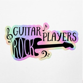 Holographic Decal Stickers of Guitar Players Rock Premium Waterproof Vinyl Decal Stickers for Laptop Phone Accessory Helmet Car Window Mug Tuber Cup Door Wall Decoration ANDVER3c7860aHO