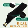 Easyouth Nano Bead Hair Extensions Black Nano Extensions Human Hair