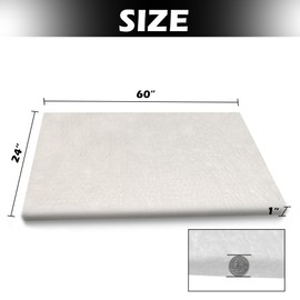 Nelyrho Insulation Blanket, 1500C/2700F(60”*24”*1”/1 Piece), Ceramic Fiber Insulation Blanket, Fireproof Insulation for Dishwasher, Kilns, Forges, Boiler, Pizza Oven, Fireplace, Chimney