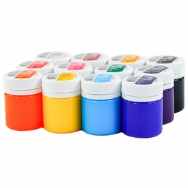 ROSA TALENT Glossy Acrylic Paint Set - 20ml Bottles, Opaque Colors for DIY Crafts & Decoration (12)