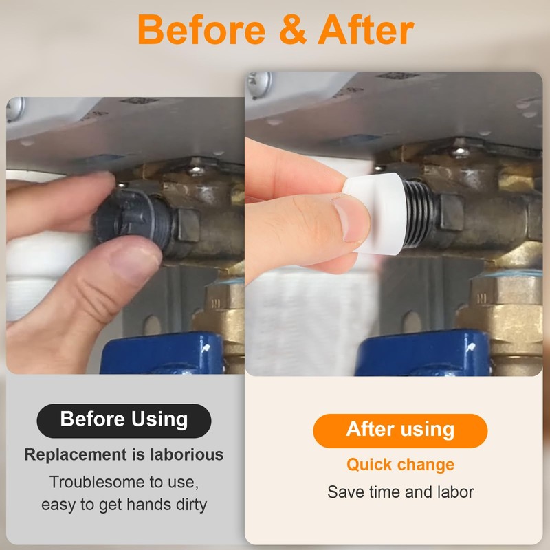 H98-510-S tankless Water Heater Filter Removal Tool Remove knob （White,