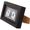 Space Art Deco, 4x9 Dark Brown Textured Dollar Bill/Currency Frame