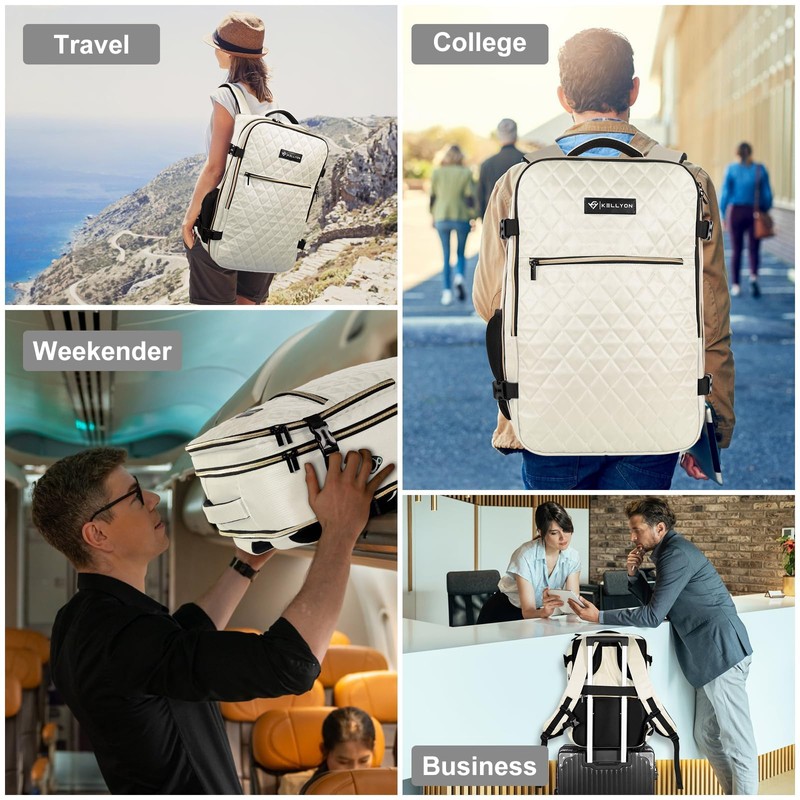 ZORVIC Travel Backpack for Women, Flight Approved Carry On Backpack,