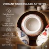 Yaroocvn Ceramic Chicken-Shaped Seasoning Jar, Kitchen Condiment Box with Spoon