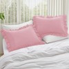 KKJIAF Ruffle Body Pillow Cases Set of 1, Ruffled Pillow
