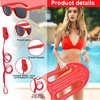 CHAOTEMAI Pack of 4 Fancy Dress Costumes Men Lifeguard Fancy