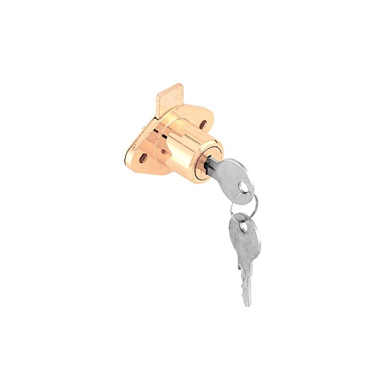 Prime-Line U 9947KA Diecast Drawer and Cabinet Lock, Fits 7/8