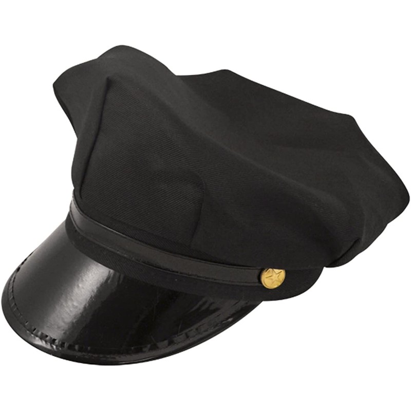 GREY LOOK GL UNISEX CHAUFFEUR CAP DRIVERS COPS & ROBBERS