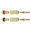Monoprice 24k Gold Plated Speaker Banana Plugs, Closed Screw Type