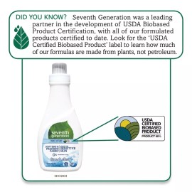 Seventh Generation 22833EA 32 oz. Natural Liquid Fabric Softener - Unscented New