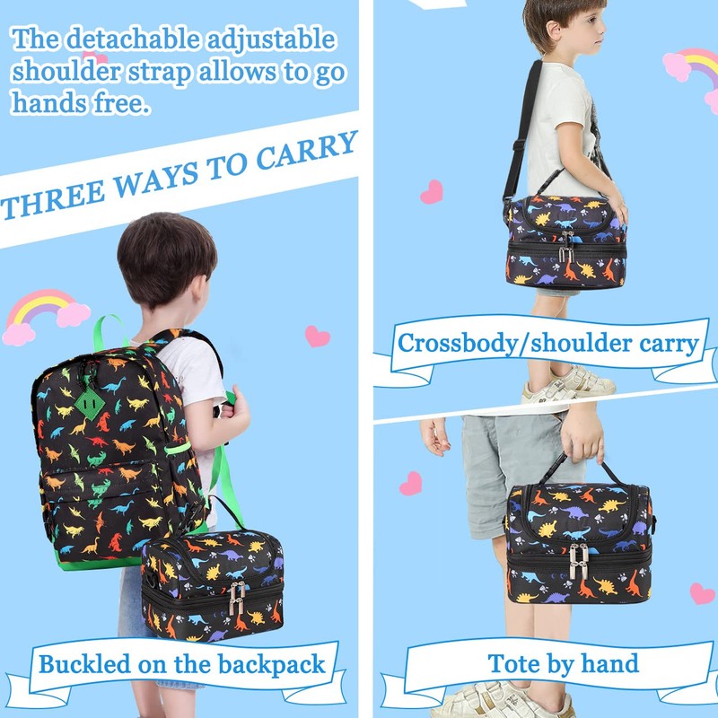 VASCHY - Kids and Boys Insulated Lunch Bag - Separate