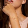 YeGieonr Women's Gold, Stainless Steel Love Knot Initial Charm Cuff
