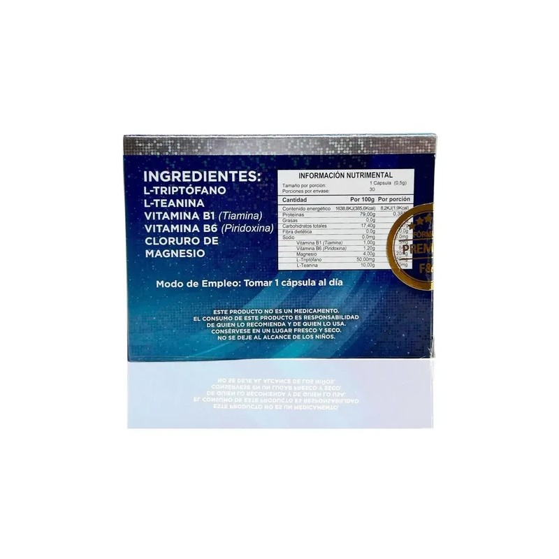 Triptófano Cloruro Magnesio Biogear Cápsulas Vitaminas