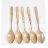 kicoriya Set of 5 Wooden Curry Spoons Dinner Spoons